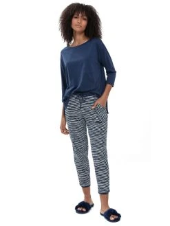 MEY Serie Liah Shirt Mit 3/4-Ärmel 9 MEY Serie Liah Shirt Mit 3/4-Ärmel -CALIDA-Shop Mey Damen Serie Liah Shirt mit 3 4 aermel blau 16110 233 1631715798