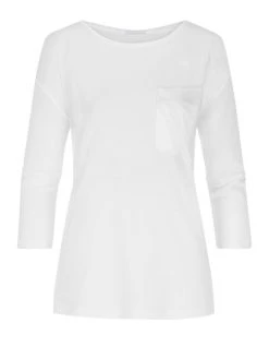MEY Serie Sleepsation Shirt Mit 3/4-Ärmel -CALIDA-Shop Mey Damen Sleepsation Shirt mit 3 4 aermel weiss 17209 1 1626262385