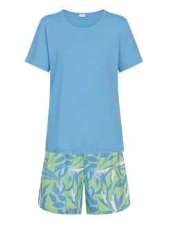 MEY Danielle Kurz-Pyjama -CALIDA-Shop Mey Danielle Kurz Pyjama blau 13200 268 2