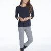 MEY Paula 7/8-Pyjama -CALIDA-Shop Mey Paula 7 8 Pyjama blau 13951 408