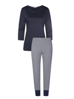 MEY Paula 7/8-Pyjama 7 MEY Paula 7/8-Pyjama -CALIDA-Shop Mey Paula 7 8 Pyjama blau 13951 408 2