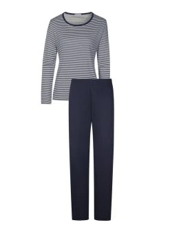 MEY Paula Pyjama Lang -CALIDA-Shop Mey Paula Pyjama lang blau 14951 408 2