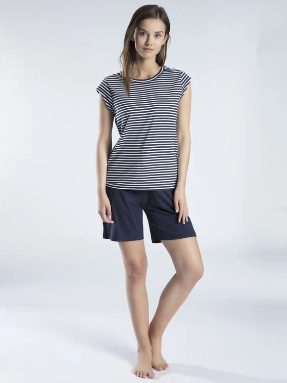 MEY Serie Demi Pyjama Mit Bermudas 3 MEY Serie Demi Pyjama Mit Bermudas