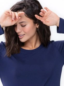 MEY Serie Sleepy & Easy Langarm-Shirt -CALIDA-Shop Mey Serie Sleepy und Easy Langarm Shirt blau 16000 388 2