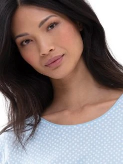 MEY Serie Emelie 7/8-Pyjama -CALIDA-Shop Mey Serie Emelie 7 8 Pyjama blau 13012 309 2