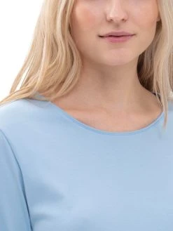 MEY Serie Emelie Pyjama, Lang -CALIDA-Shop Mey Serie Emelie Pyjama lang blau 14037 309 2