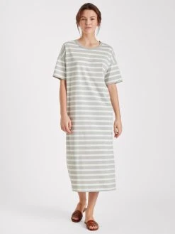 Nanso Maininki Kurzarm-Nachthemd, Länge 130cm