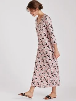 Nanso Sanelma Langes Nachtkleid, Länge 130cm -CALIDA-Shop Nanso Sanelma Langes Nachtkleid Laenge 130cm rosa 27647 6611 2