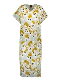 Nanso Ulpukka Kurzarm-Nachthemd, Länge 130cm -CALIDA-Shop Nanso Ulpukka Kurzarm Nachthemd Laenge 130cm blau 27391 0607 3