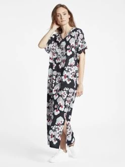 Nanso Ulpukka Kurzarm-Nachthemd, Länge 130cm