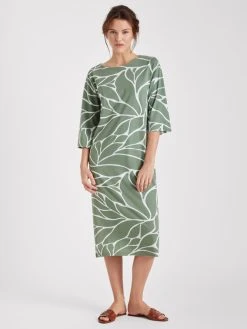 Nanso Verona 3/4 Arm-Nachthemd, Länge 115cm 8 Nanso Verona 3/4 Arm-Nachthemd, Länge 115cm -CALIDA-Shop Nanso Verona 3 4 Arm Nachthemd Laenge 115cm gruen 27731 0340 2