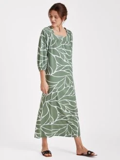 Nanso Verona 3/4 Arm-Nachthemd, Länge 130cm -CALIDA-Shop Nanso Verona 3 4 Arm Nachthemd Laenge 130cm gruen 27728 0340 2