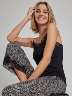 Nina Von C. Fresh Trägertop 10 Nina Von C. Fresh Trägertop -CALIDA-Shop Nina Von C Fresh Traegertop schwarz 16 410 648 0 200 3