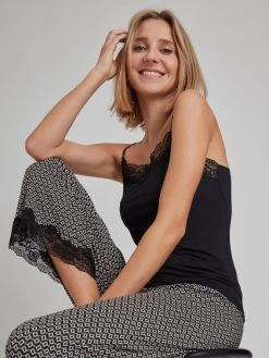 Nina Von C. Loungewear Easy 7/8 Culotte 10 Nina Von C. Loungewear Easy 7/8 Culotte -CALIDA-Shop Nina Von C Loungewear Easy 7 8 Culotte schwarz 16 262 945 0 910 3