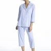 Lauren By Ralph Lauren Heritage Knits Capri-Pyjama -CALIDA-Shop Ralph Lauren Heritage Knits Pyjama durchgeknoepft blau I819702 452