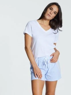 Lauren By Ralph Lauren Soft Jersey Kurzarm-Shirt -CALIDA-Shop Ralph Lauren Soft Jersey Kurzarm Shirt weiss I811527 100 1623672811