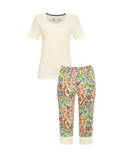 RINGELLA Bloomy Capri-Pyjama -CALIDA-Shop Ringella B.l.o.o.my Capri Pyjama rot 325151710 SET 210 3