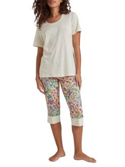 RINGELLA Bloomy Capri-Pyjama -CALIDA-Shop Ringella B.l.o.o.my Capri Pyjama rot 325151710 SET 210 4