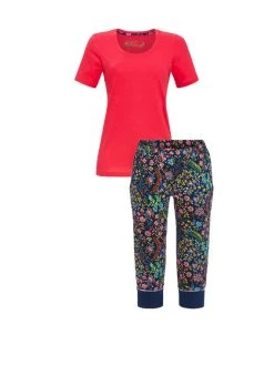 RINGELLA Bloomy Capri-Pyjama -CALIDA-Shop Ringella Bloomy Capri Pyjama rot 325151710 SET 210 neu 2