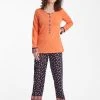 RINGELLA Lingerie Pyjama Lang -CALIDA-Shop Ringella Lingerie Pyjama lang orange 2561219 814