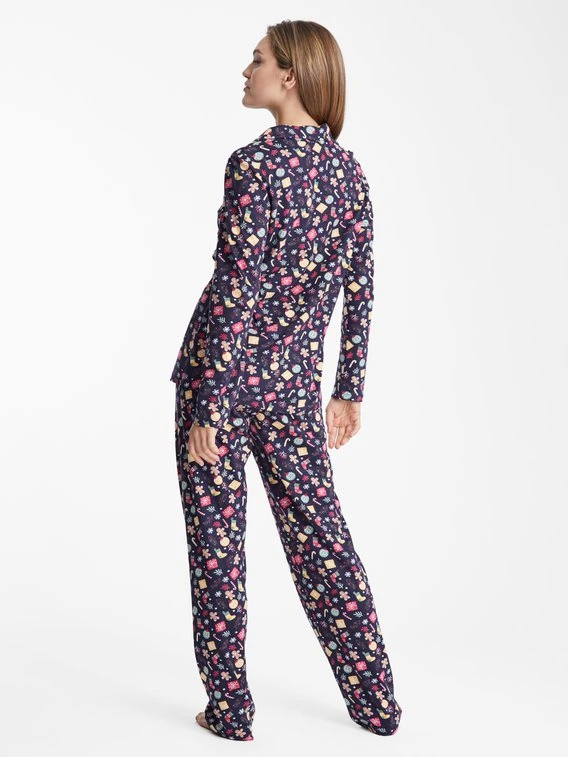 RINGELLA Women Pyjama, Durchgeknöpft 4 RINGELLA Women Pyjama, Durchgeknöpft – Bild 2