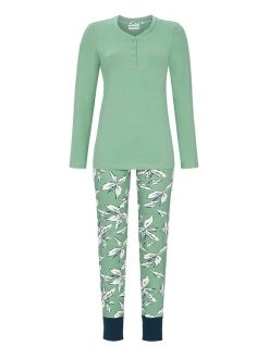 RINGELLA Women Pyjama Mit Bündchenhose -CALIDA-Shop Ringella Women Pyjama lang gruen 2511207 576 3