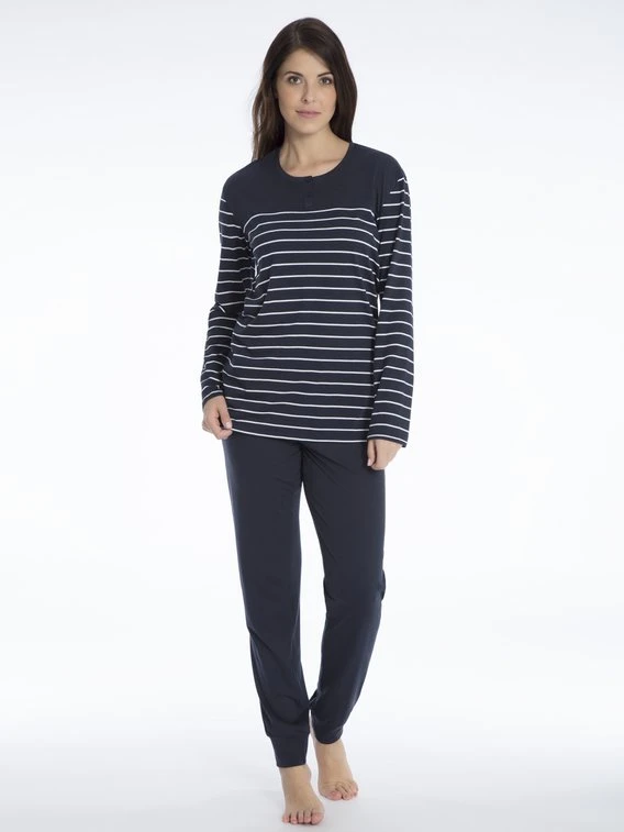 Schiesser Basic Night Bündchen-Pyjama 3 Schiesser Basic Night Bündchen-Pyjama