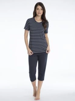 Schiesser Basic Night Capri-Pyjama