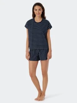 Schiesser Just Stripes Pyjama, Kurz