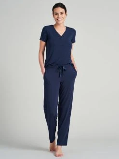 Schiesser Mix & Relax Hose, Lang 8 Schiesser Mix & Relax Hose, Lang -CALIDA-Shop Schiesser Mix Relax Hose lang blau 175480 800 1626433727