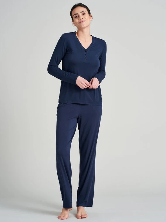 Schiesser Mix & Relax Langarm-Shirt Mit Knopfleiste 5 Schiesser Mix & Relax Langarm-Shirt Mit Knopfleiste – Bild 3