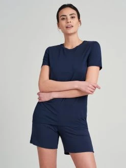 Schiesser Mix & Relax T-Shirt -CALIDA-Shop Schiesser Mix Relax T Shirt blau 175475 800 1626433736