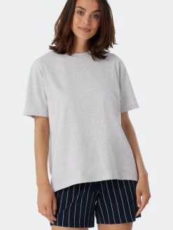 Schiesser Mix & Relax Kurz-Pyjama 10 Schiesser Mix & Relax Kurz-Pyjama -CALIDA-Shop Schiesser Mix und Relax Kurz Pyjama blau grau 17938867 SET 904 3