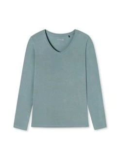 Schiesser Mix & Relax Langarm-Shirt 9 Schiesser Mix & Relax Langarm-Shirt -CALIDA-Shop Schiesser Mix und Relax Langarm Shirt blau grau 175477 209 3