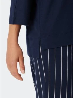 Schiesser Modern Nightwear Capri-Pyjama 11 Schiesser Modern Nightwear Capri-Pyjama -CALIDA-Shop Schiesser Modern Nightwear Capri Pyjama blau 179234 803 803 3