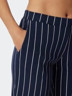 Schiesser Modern Nightwear Capri-Pyjama 12 Schiesser Modern Nightwear Capri-Pyjama -CALIDA-Shop Schiesser Modern Nightwear Capri Pyjama blau 179234 803 803 4