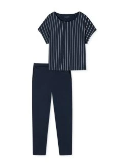 Schiesser Modern Nightwear Pyjama, Lang -CALIDA-Shop Schiesser Modern Nightwear Pyjama lang blau 179237 803 803 4