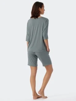 Schiesser Selected! Premium Kurz-Pyjama -CALIDA-Shop Schiesser Selected Premium Kurz Pyjama grau 179231 713 713 1