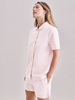 Seidensticker Loungewear Kurz-Pyjama, Durchgeknöpft 12 Seidensticker Loungewear Kurz-Pyjama, Durchgeknöpft -CALIDA-Shop Seidensticker F1 Loungewear Kurz Pyjama durchgeknoepft rosa 500040 42 4