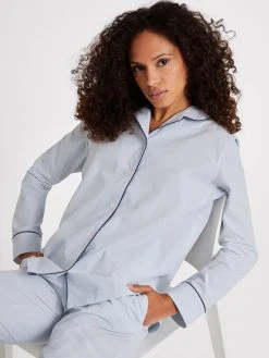 Seidensticker Loungewear Pyjama, Durchgeknöpft 9 Seidensticker Loungewear Pyjama, Durchgeknöpft -CALIDA-Shop Seidensticker F1 Loungewear Pyjama durchgeknoepft grau 500039 12 2