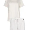 Skiny Every Night In Mix & Match Kurz-Pyjama 2 Skiny Every Night In Mix & Match Kurz-Pyjama -CALIDA-Shop Skiny Every Night In Mix und Match Kurz Pyjama beige 08077479 SET 7608