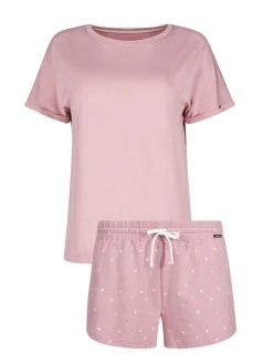 Skiny Every Night In Mix & Match Kurz-Pyjama 7 Skiny Every Night In Mix & Match Kurz-Pyjama -CALIDA-Shop Skiny Every Night In Mix und Match Kurz Pyjama rosa 08077974 SET S341 2