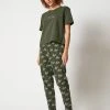 Every Night In Skiny Pyjama Mit T-Shirt -CALIDA-Shop Skiny Every Night in Skiny 01 Pyjama mit T Shirt gruen 080727 S269