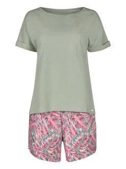 Skiny Every Night In Mix & Match Kurz-Pyjama -CALIDA-Shop Skiny Every Night In Mix und Match Kurz Pyjama gruen 080616 S192 2
