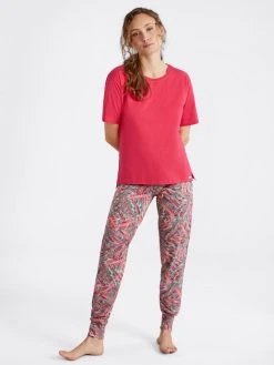 Skiny Every Night In Mix & Match Kurzarm-Shirt -CALIDA-Shop Skiny Every Night In Mix und Match Kurzarm Shirt rosa 080618 S190 2