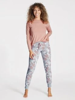 Skiny Every Night In Mix & Match Schmale Bündchenhose 10 Skiny Every Night In Mix & Match Schmale Bündchenhose -CALIDA-Shop Skiny Sleep Dream Pyjamahose grau 081906 2473 2