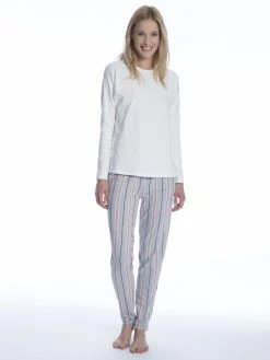 Skiny Every Night In Mix & Match Pyjamahose 8 Skiny Every Night In Mix & Match Pyjamahose -CALIDA-Shop Skiny Sleep Dream Pyjamahose grau 083447 2312 2