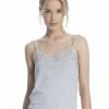 Skiny Every Night In Mix & Match Spaghetti-Top -CALIDA-Shop Skiny Sleep Dream Spaghetti Top grau 085626 5593