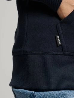 Superdry Loungewear Sweatjacke Mit Kapuze 12 Superdry Loungewear Sweatjacke Mit Kapuze -CALIDA-Shop Superdry Loungewear Kapuzenjacke mit Vintage Logo blau W2011787A 98T 4