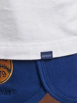 Superdry Loungewear T-Shirt, Rundhals -CALIDA-Shop Superdry Loungewear T Shirt Rundhals weiss W1010689A 01C 3